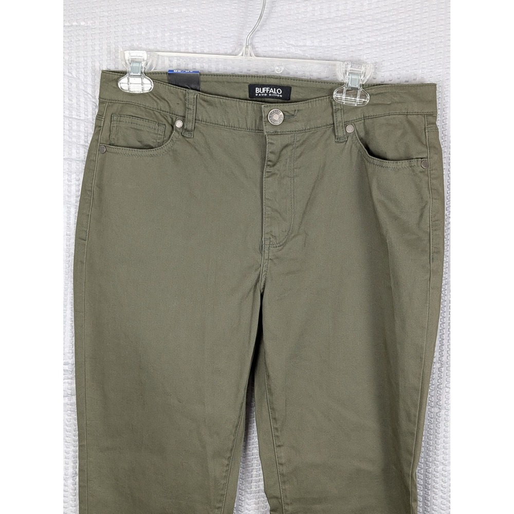 Buffalo David Bitton Womens 10/30 NWT Olive Daily Mid Rise Stretch Skinny Pants